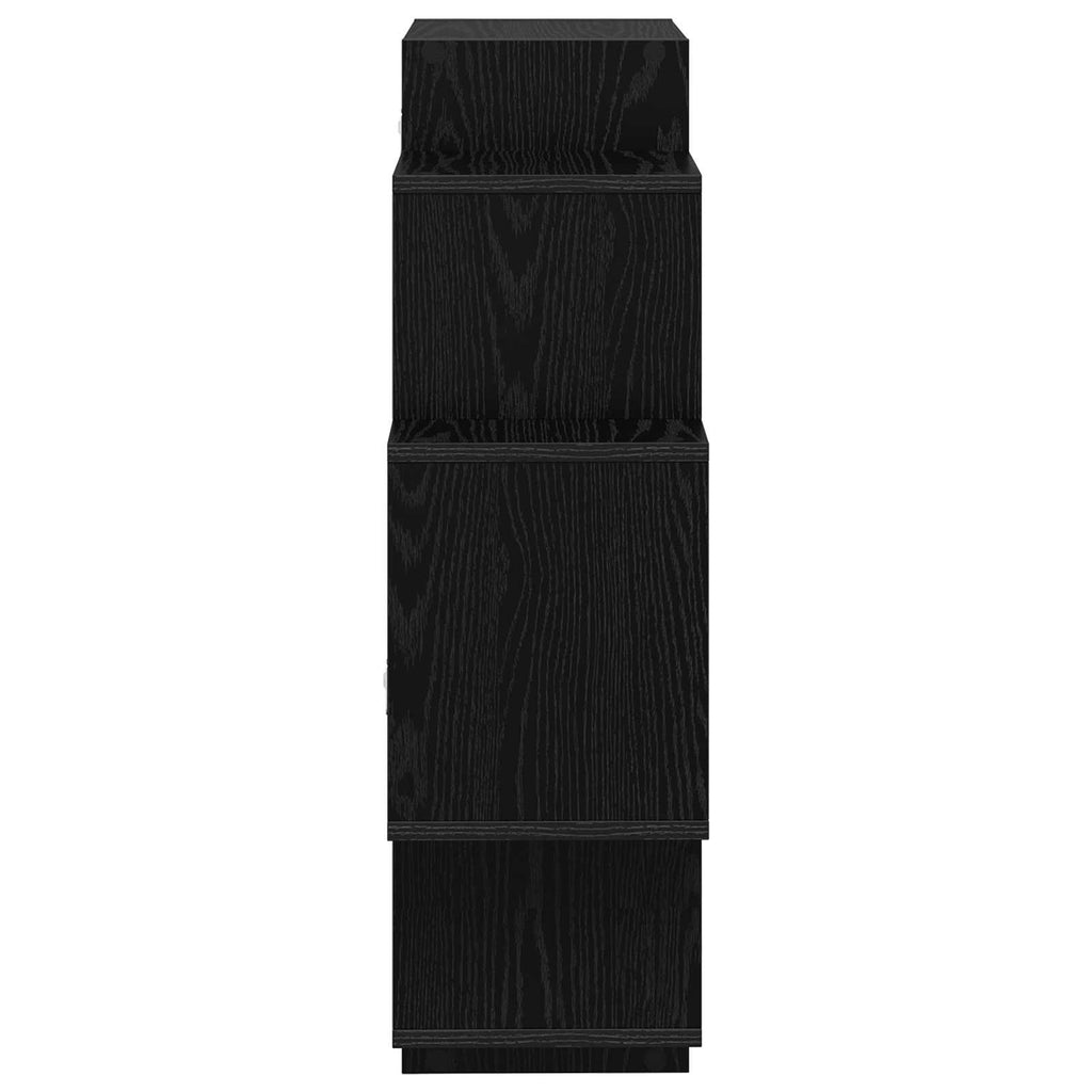 vidaXL Półka ścienna Czarny dąb 90 x 25 x 90 cm Drewno inżynieryjne