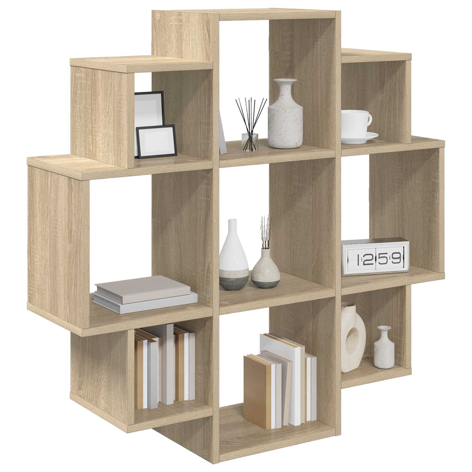 vidaXL Półka ścienna dąb Sonoma 90 x 25 x 90 cm Drewno inżynieryjne
