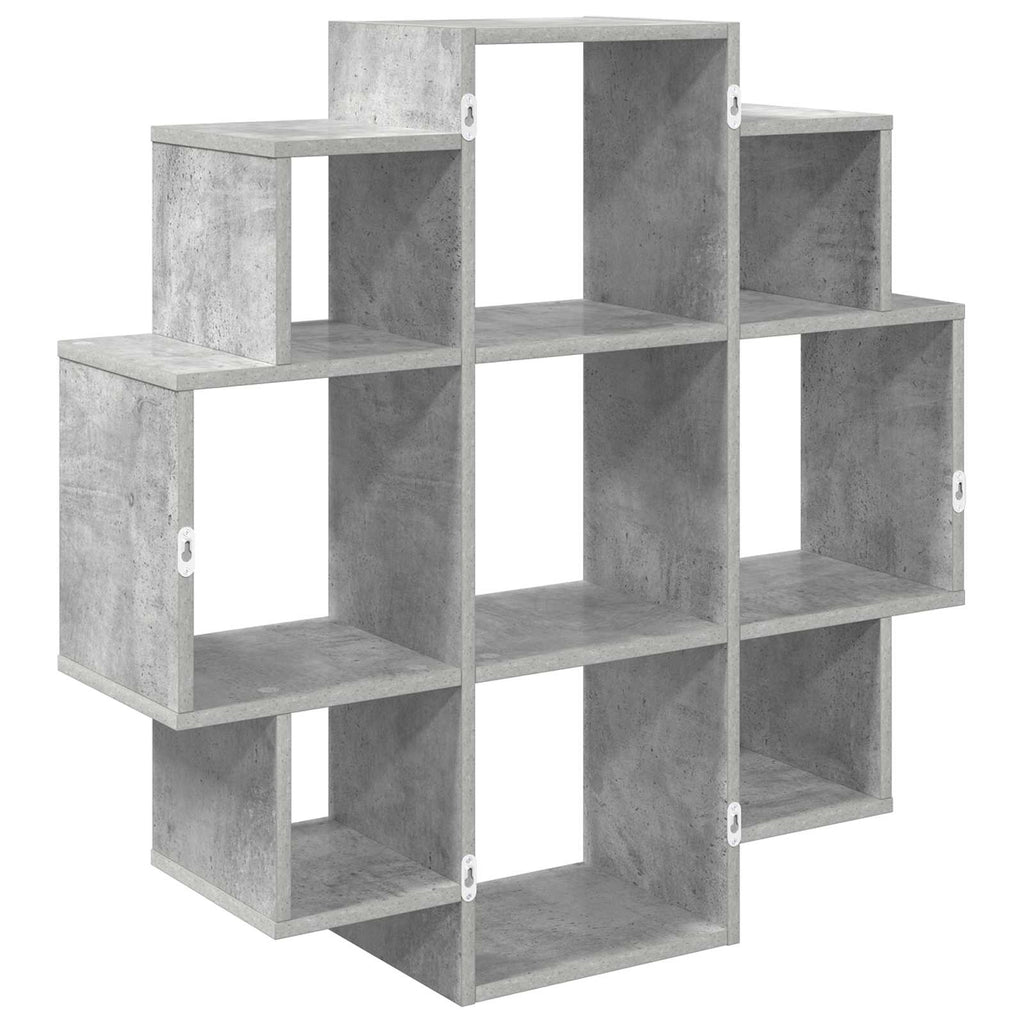 vidaXL Półka ścienna Betonowy szary 90 x 25 x 90 cm