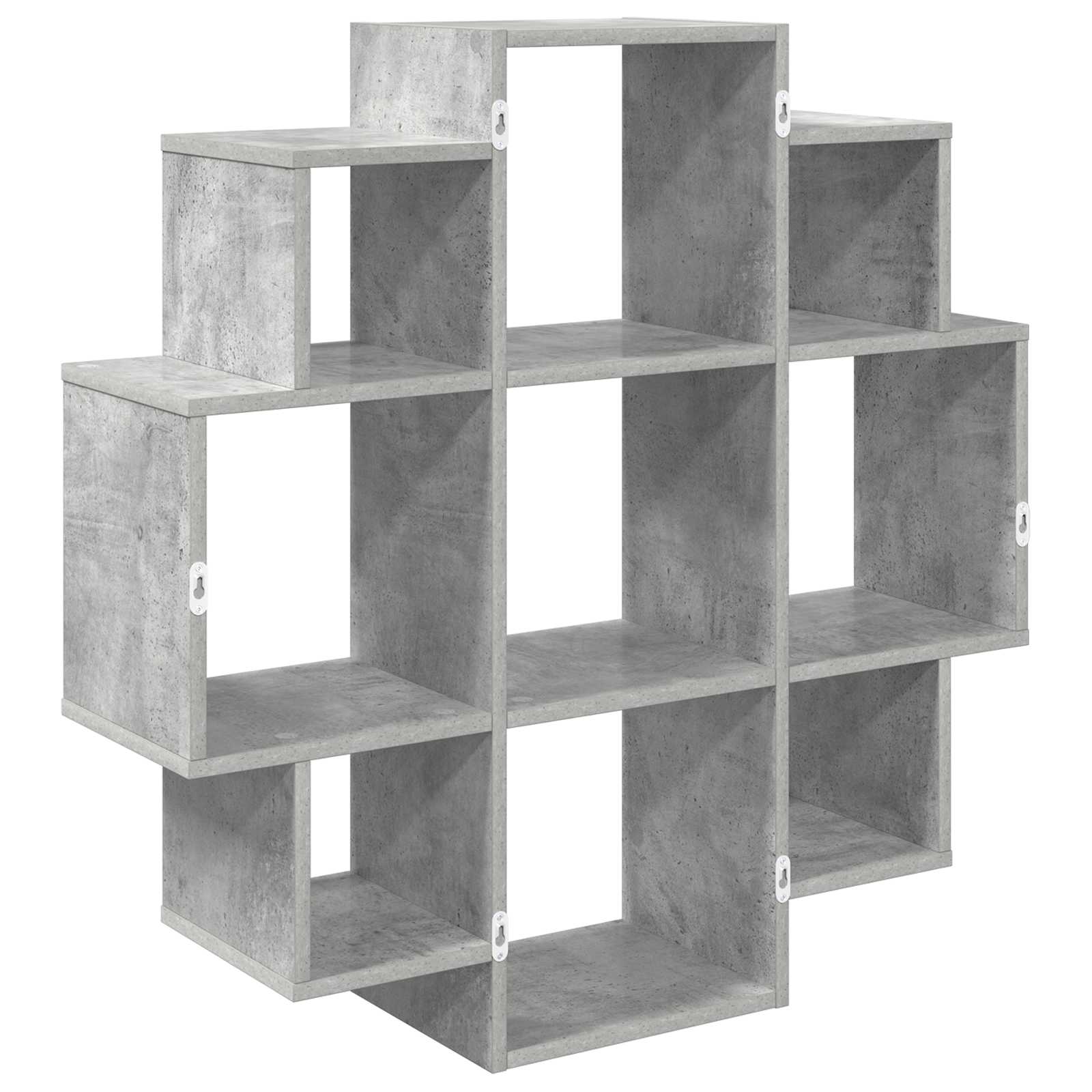 vidaXL Półka ścienna Betonowy szary 90 x 25 x 90 cm
