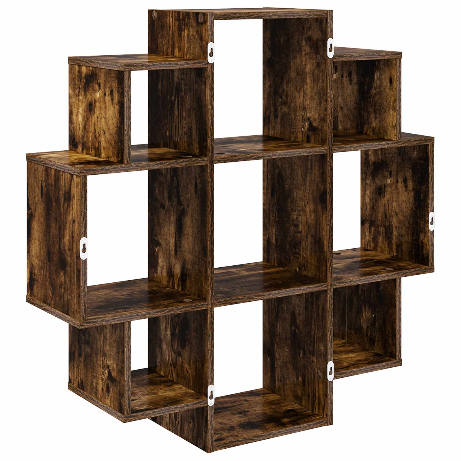 vidaXL Półka ścienna Dąb wędzony 90 x 25 x 90 cm Drewno inżynieryjne