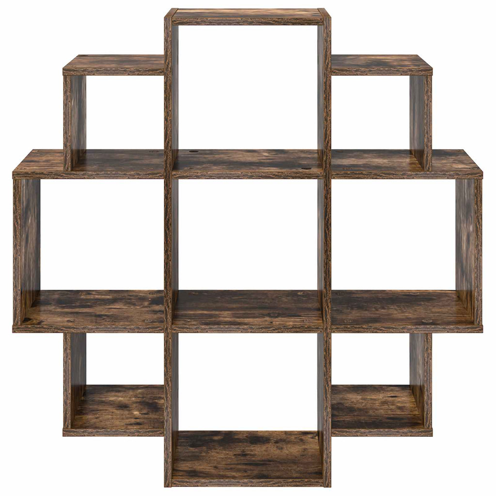 vidaXL Półka ścienna Dąb wędzony 90 x 25 x 90 cm Drewno inżynieryjne