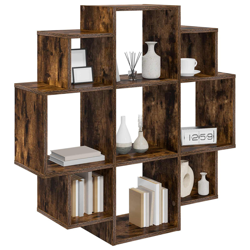 vidaXL Półka ścienna Dąb wędzony 90 x 25 x 90 cm Drewno inżynieryjne