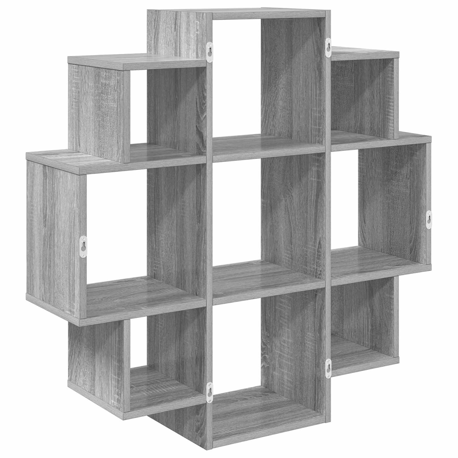 vidaXL Półka ścienna Szary Sonoma 90 x 25 x 90 cm Drewno inżynieryjne