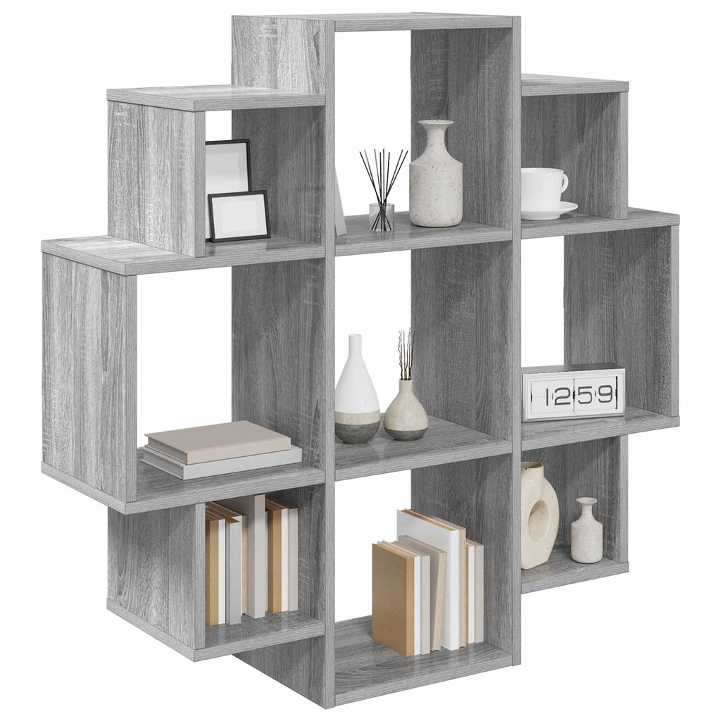 vidaXL Półka ścienna Szary Sonoma 90 x 25 x 90 cm Drewno inżynieryjne