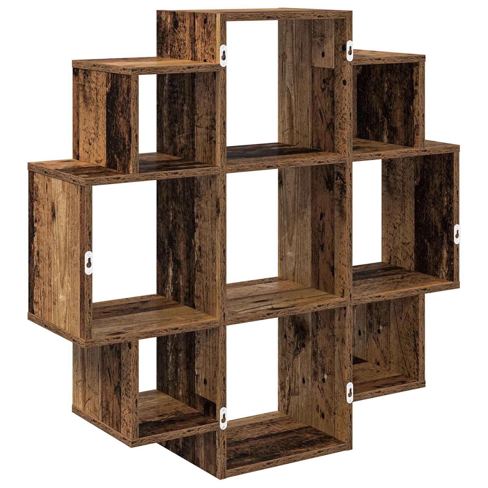 vidaXL Półka ścienna Stare drewno 90 x 25 x 90 cm Drewno inżynieryjne