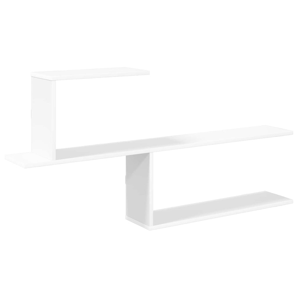vidaXL Półka ścienna Biały 122 x 18 x 60 cm Drewno inżynieryjne