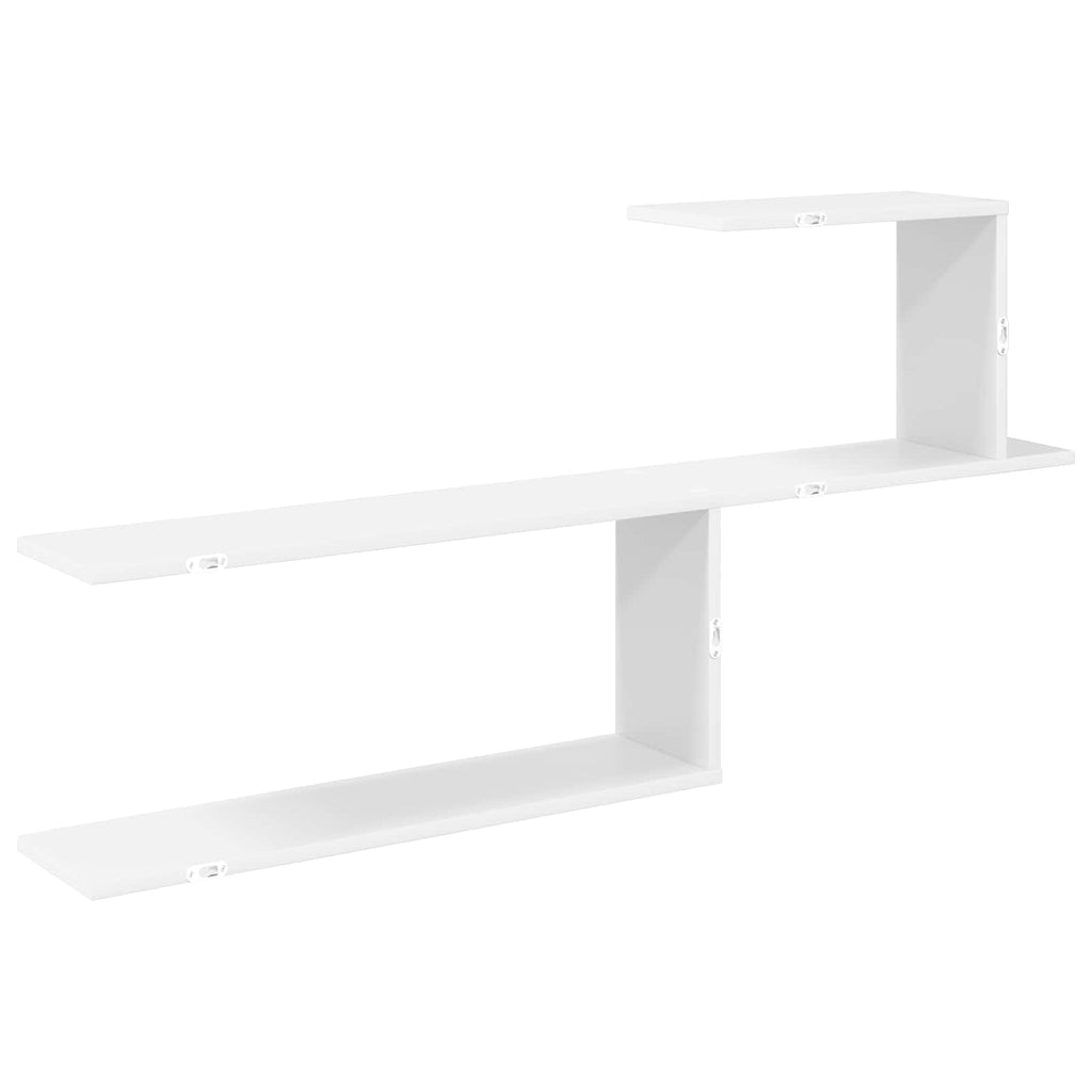 vidaXL Półka ścienna Biały 122 x 18 x 60 cm Drewno inżynieryjne