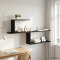 vidaXL Półka ścienna Czarny dąb 122 x 18 x 60 cm Drewno inżynieryjne
