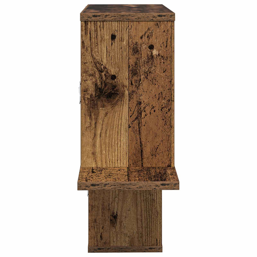 vidaXL Półka ścienna Stare drewno 122 x 18 x 60 cm Drewno inżynieryjne