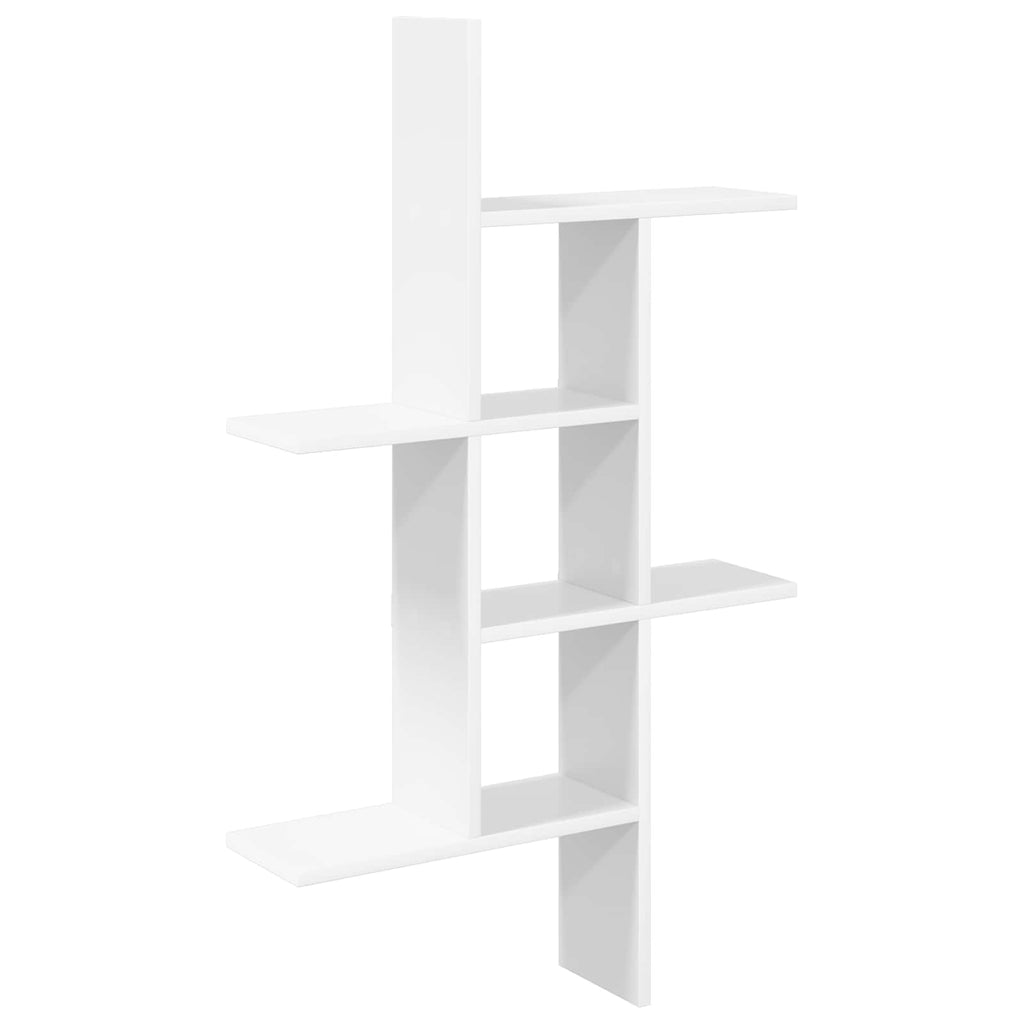 vidaXL Półka ścienna Biały 61 x 15 x 102 cm Drewno inżynieryjne