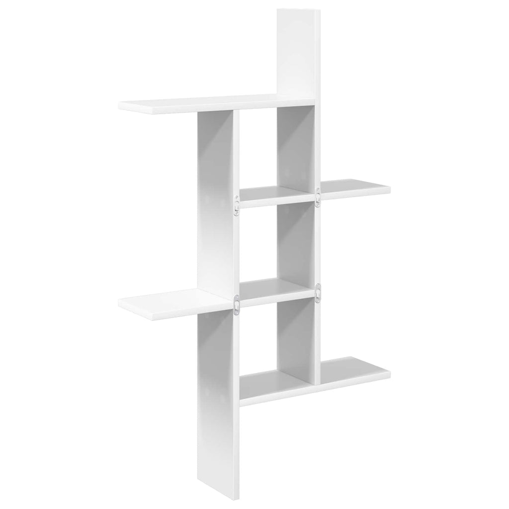 vidaXL Półka ścienna Biały 61 x 15 x 102 cm Drewno inżynieryjne