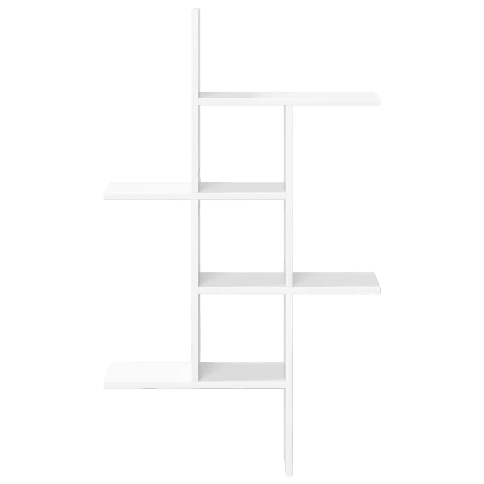 vidaXL Półka ścienna Biały 61 x 15 x 102 cm Drewno inżynieryjne