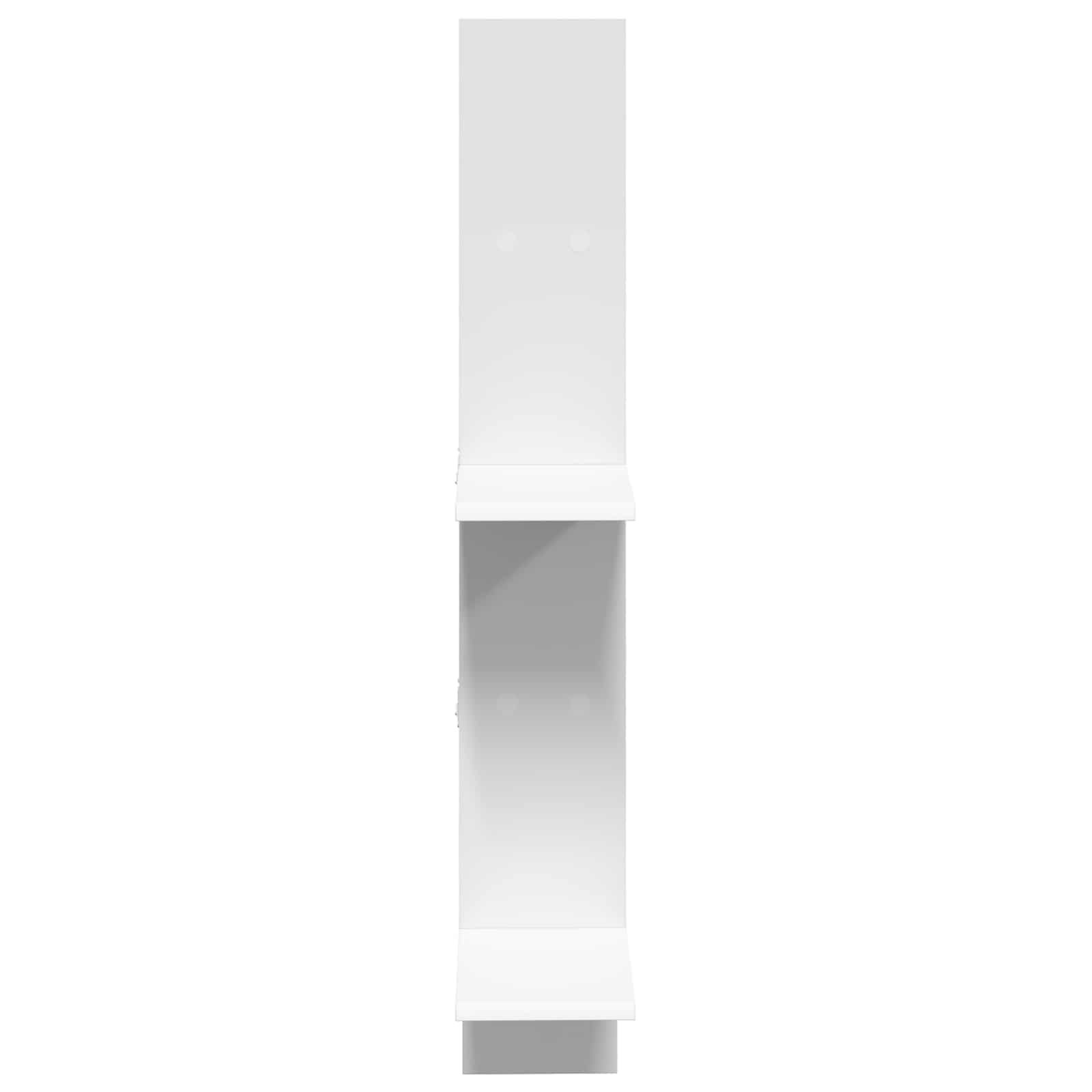 vidaXL Półka ścienna Biały 61 x 15 x 102 cm Drewno inżynieryjne