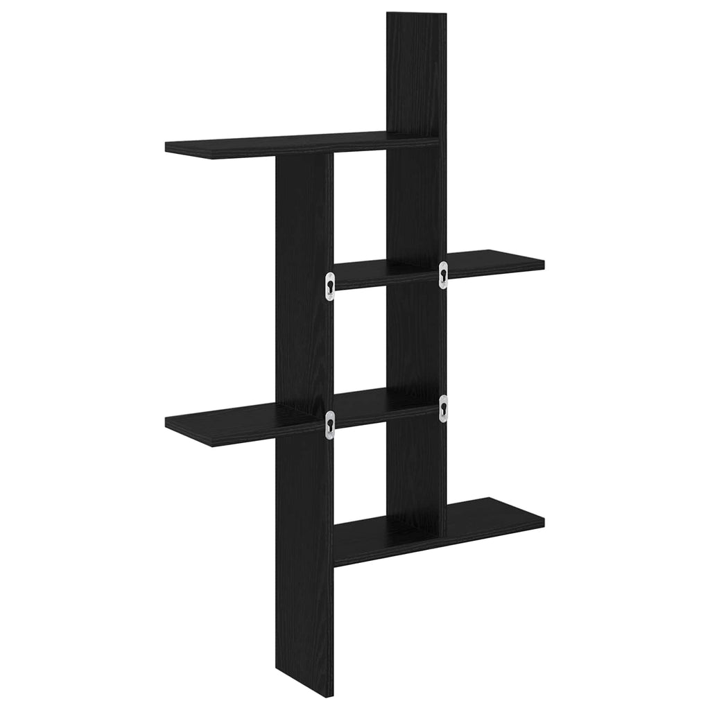 vidaXL Półka ścienna Czarny dąb 61 x 15 x 102 cm Drewno inżynieryjne