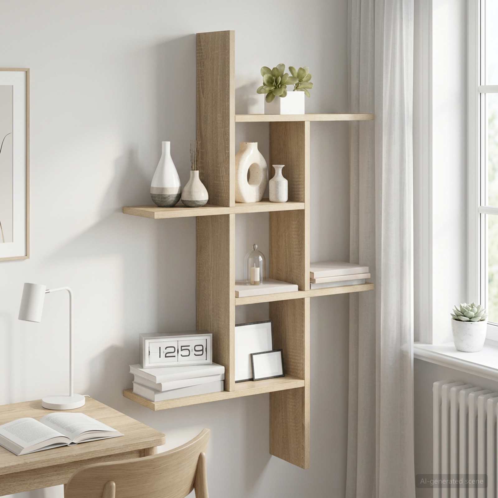 vidaXL Półka ścienna dąb Sonoma 61 x 15 x 102 cm Drewno inżynieryjne