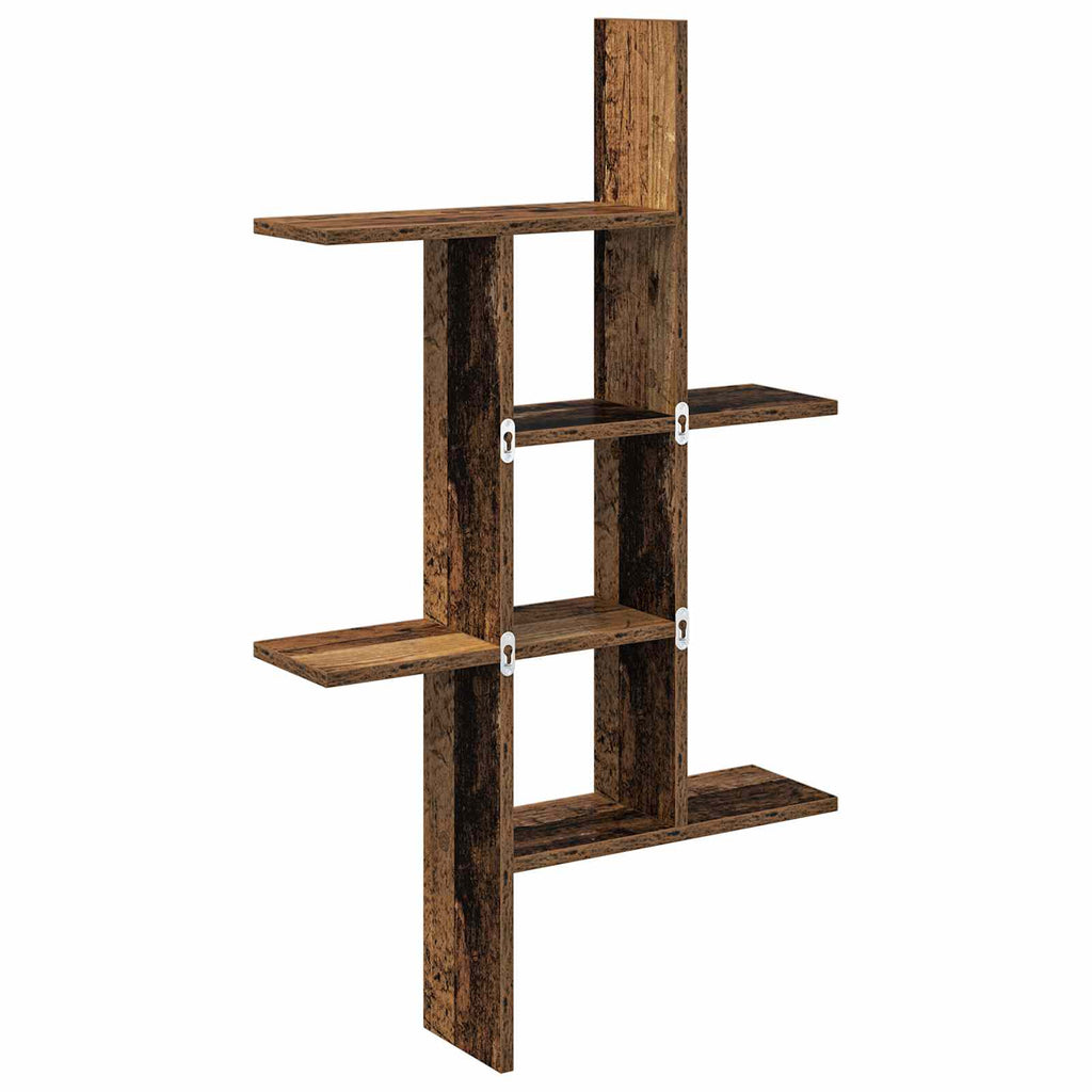 vidaXL Półka ścienna Stare drewno 61 x 15 x 102 cm Drewno inżynieryjne