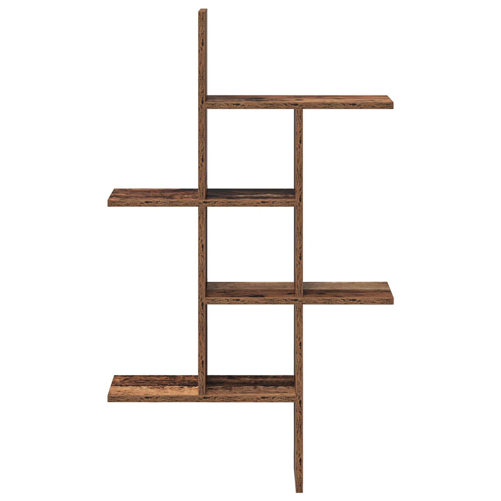 vidaXL Półka ścienna Stare drewno 61 x 15 x 102 cm Drewno inżynieryjne