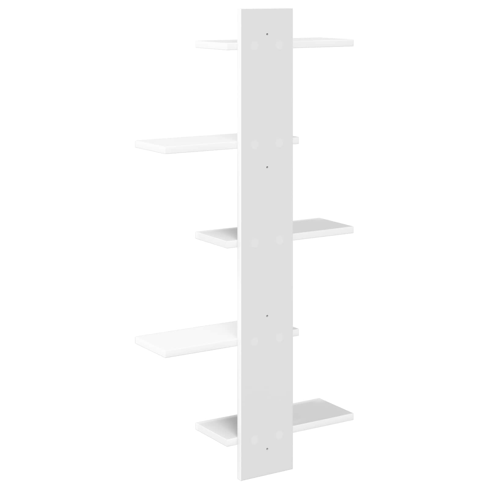 vidaXL Półka wisząca Biały 48,5 x 15 x 101 cm Drewno inżynieryjne