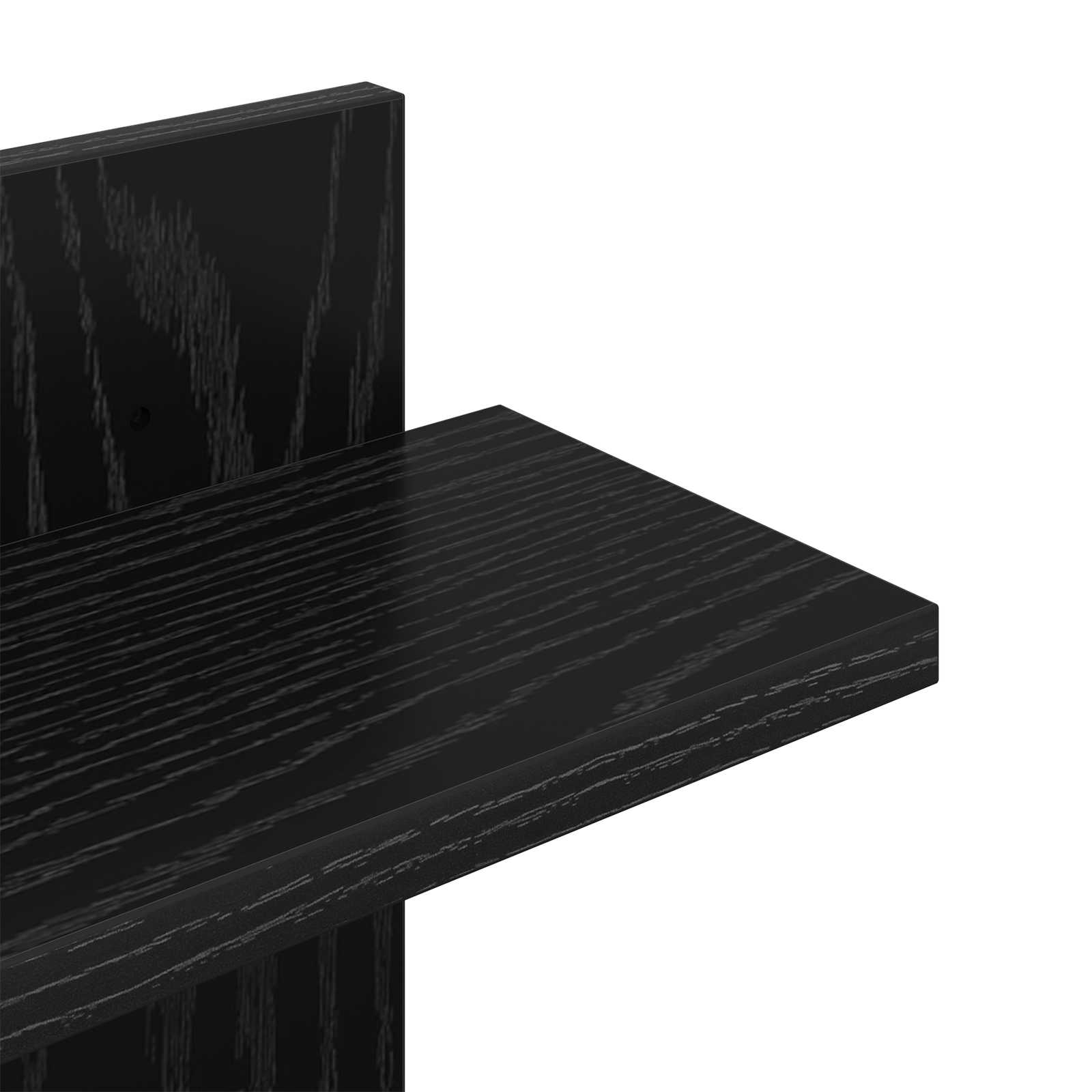 vidaXL Półka wisząca Czarny dąb 48,5 x 15 x 101 cm Drewno inżynieryjne
