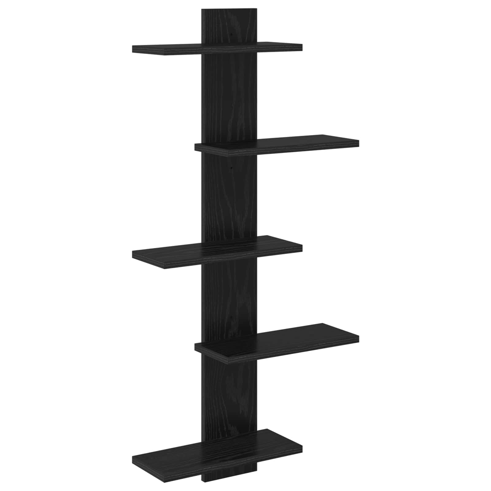 vidaXL Półka wisząca Czarny dąb 48,5 x 15 x 101 cm Drewno inżynieryjne