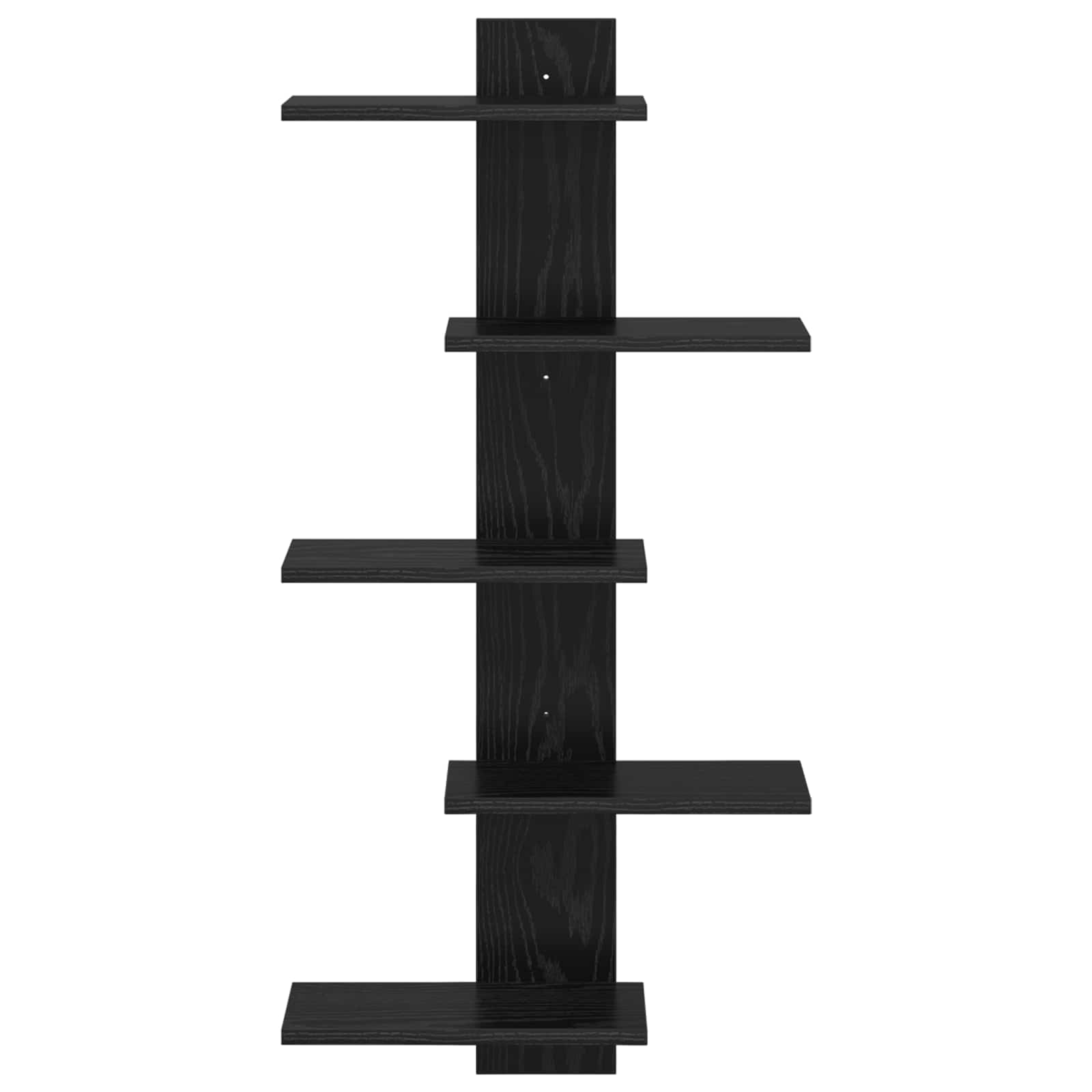 vidaXL Półka wisząca Czarny dąb 48,5 x 15 x 101 cm Drewno inżynieryjne