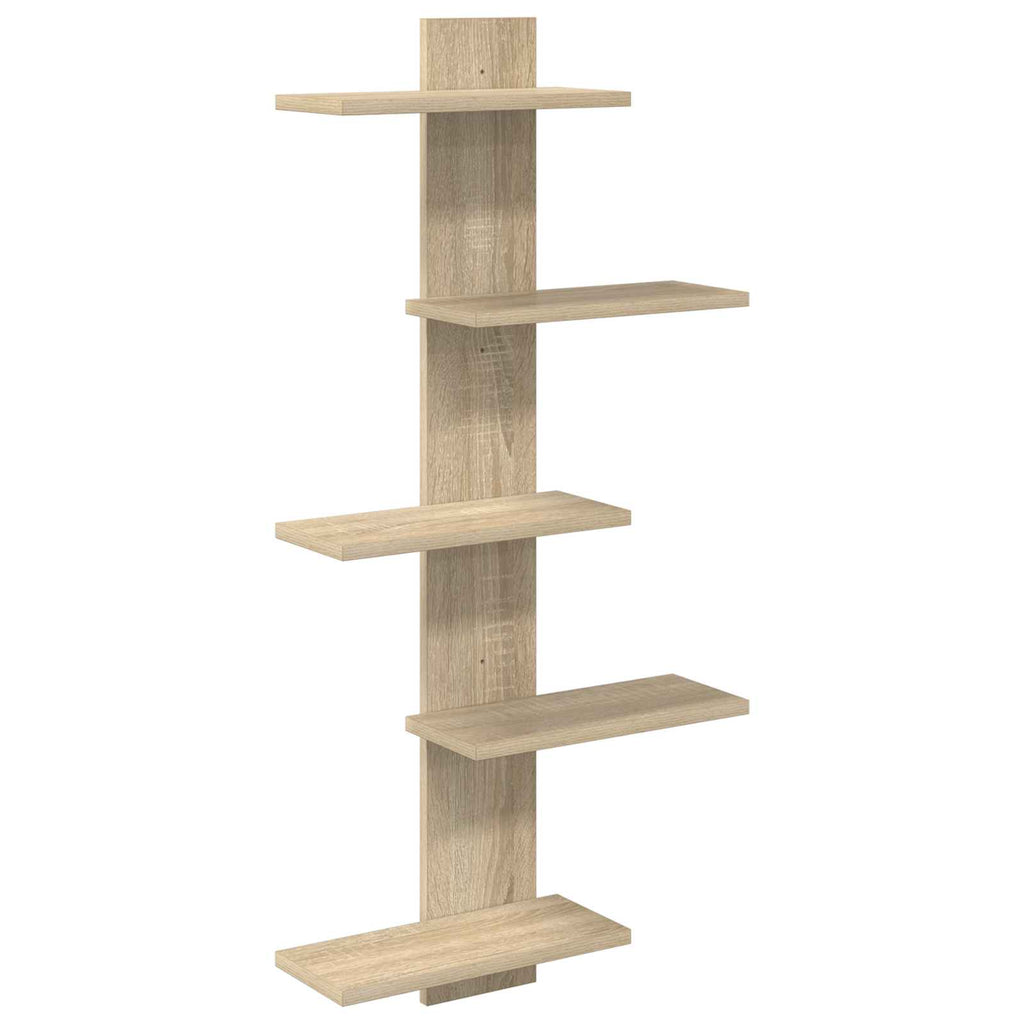 vidaXL Półka wisząca dąb Sonoma 48,5 x 15 x 101 cm Drewno inżynieryjne