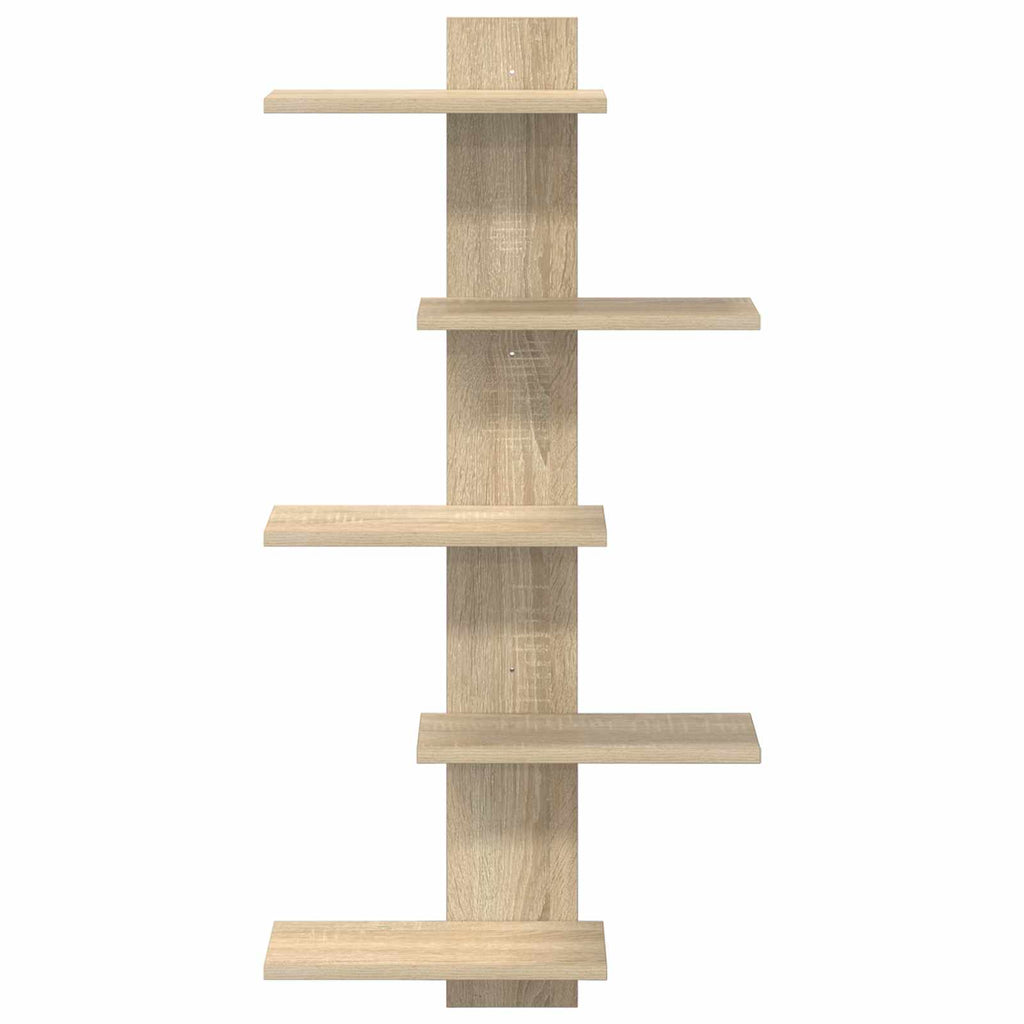 vidaXL Półka wisząca dąb Sonoma 48,5 x 15 x 101 cm Drewno inżynieryjne