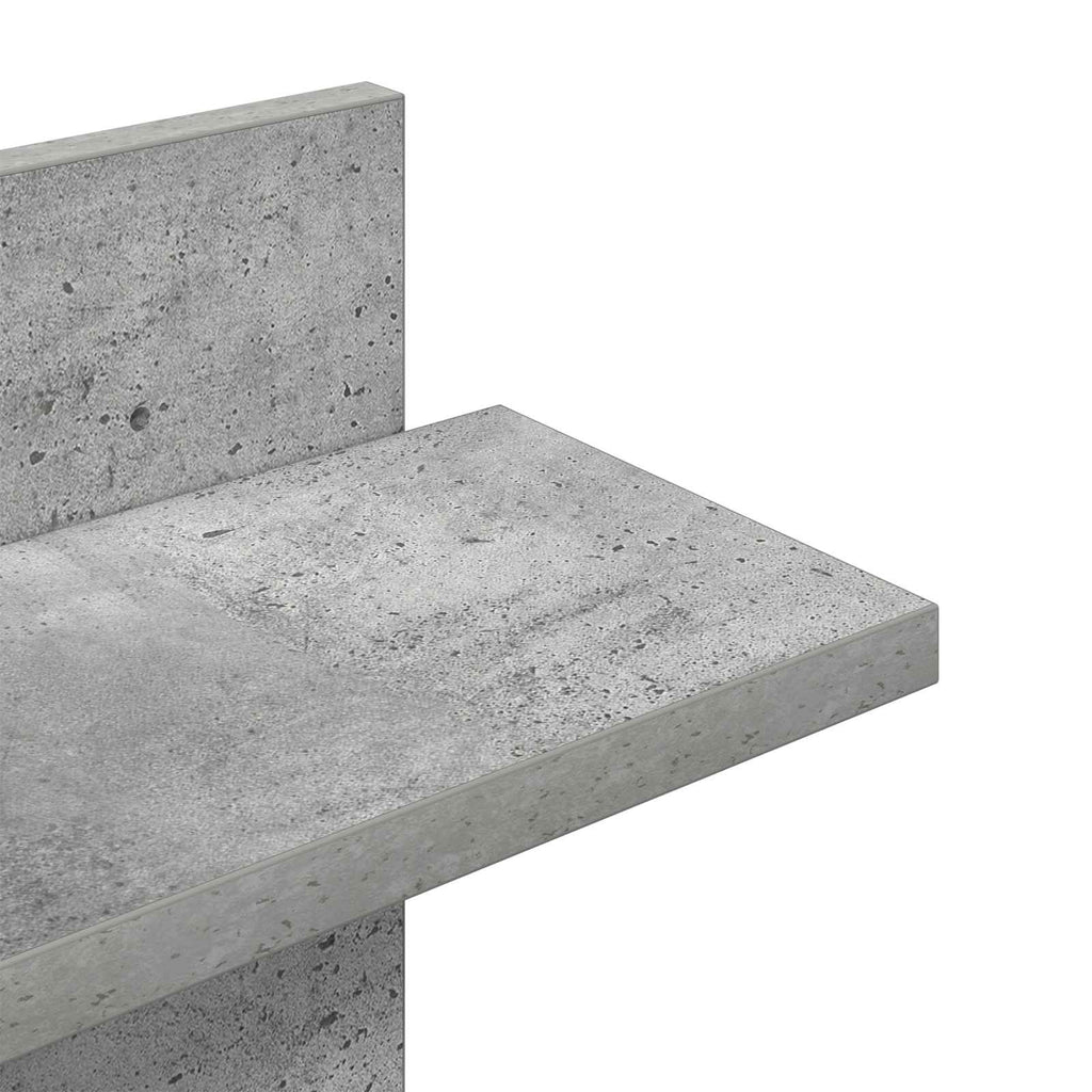 vidaXL Półka wisząca Betonowy szary 48,5 x 15 x 101 cm