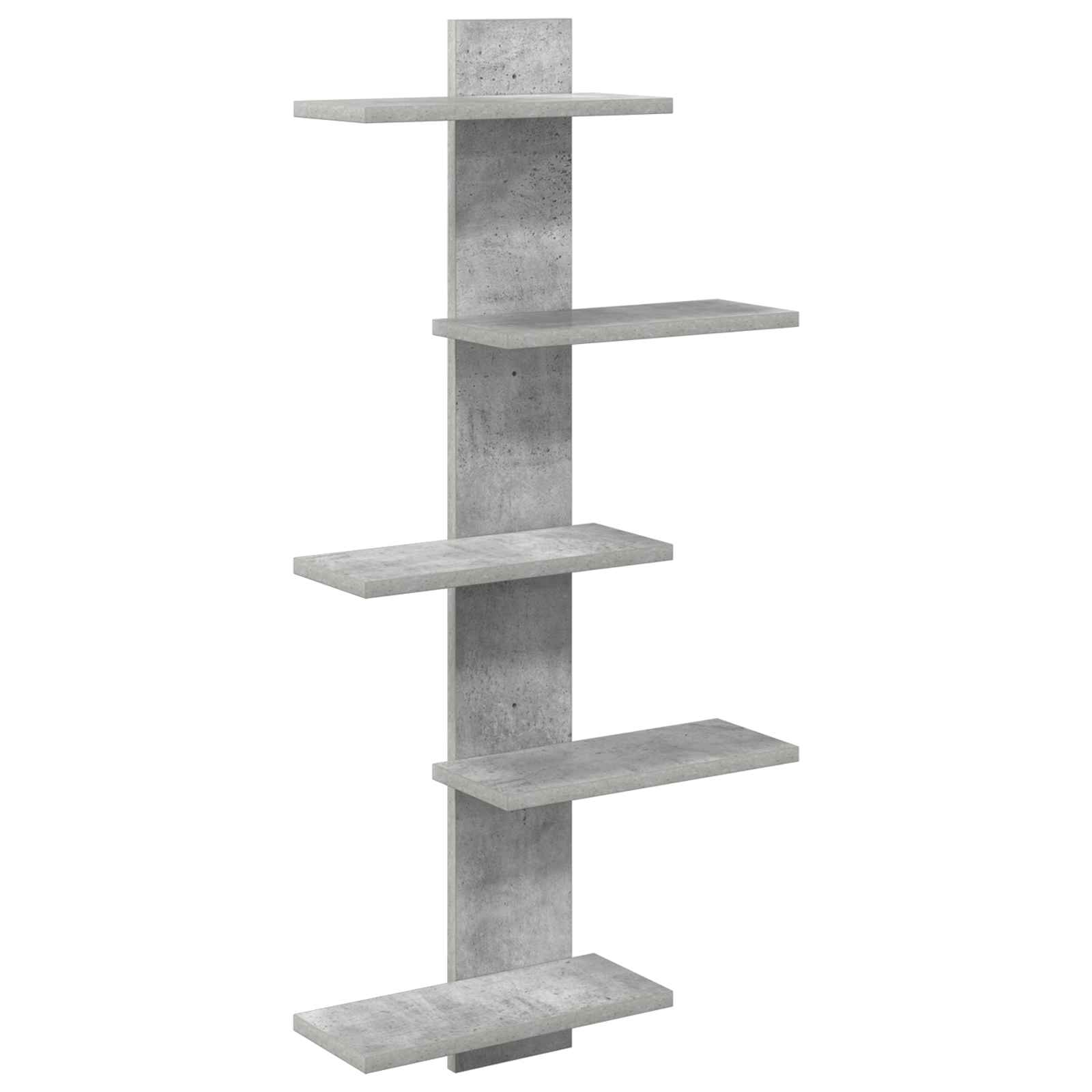 vidaXL Półka wisząca Betonowy szary 48,5 x 15 x 101 cm