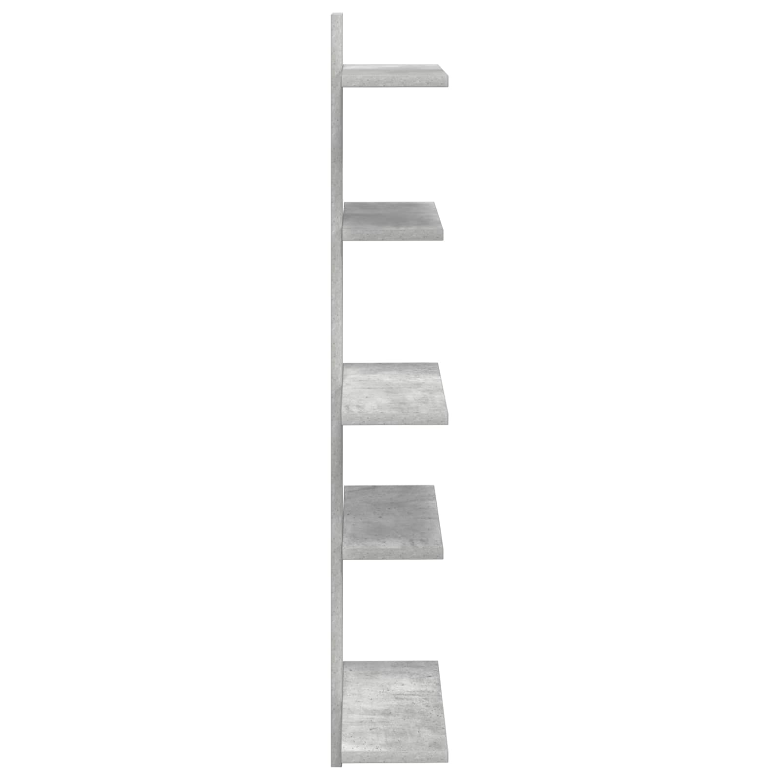 vidaXL Półka wisząca Betonowy szary 48,5 x 15 x 101 cm
