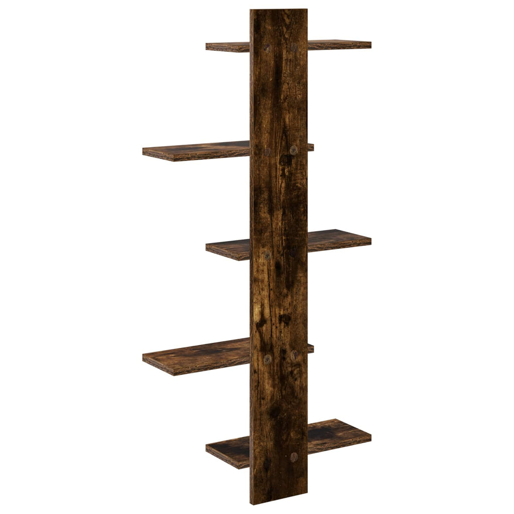 vidaXL Półka wisząca Dąb wędzony 48,5 x 15 x 101 cm