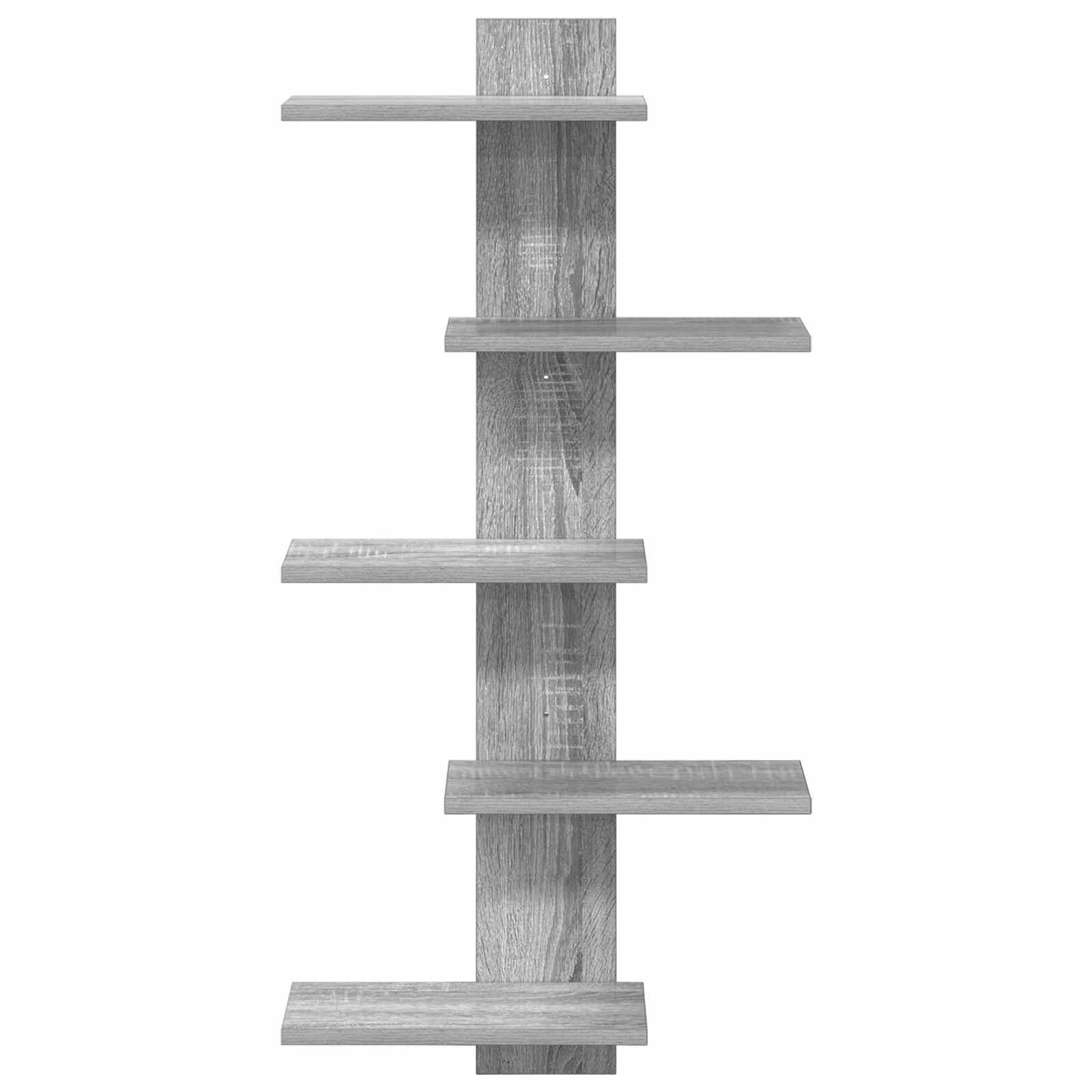 vidaXL Półka wisząca Szary Sonoma 48,5 x 15 x 101 cm