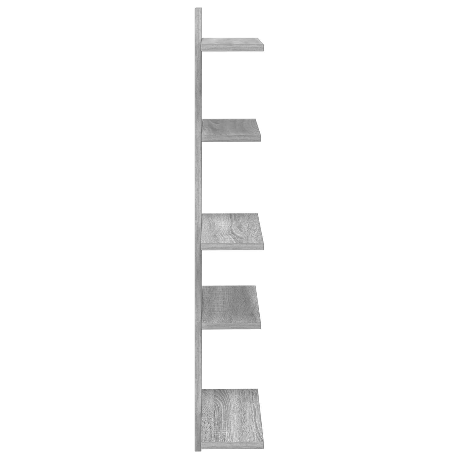 vidaXL Półka wisząca Szary Sonoma 48,5 x 15 x 101 cm