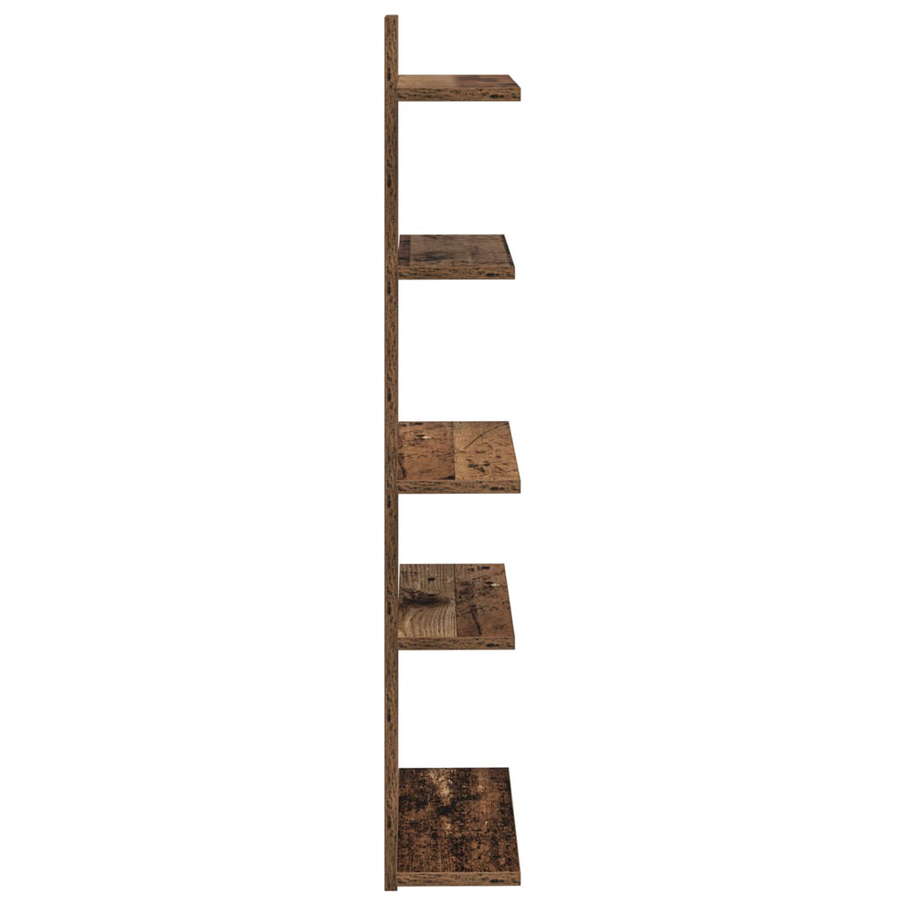 vidaXL Półka wisząca Stare drewno 48,5 x 15 x 101 cm