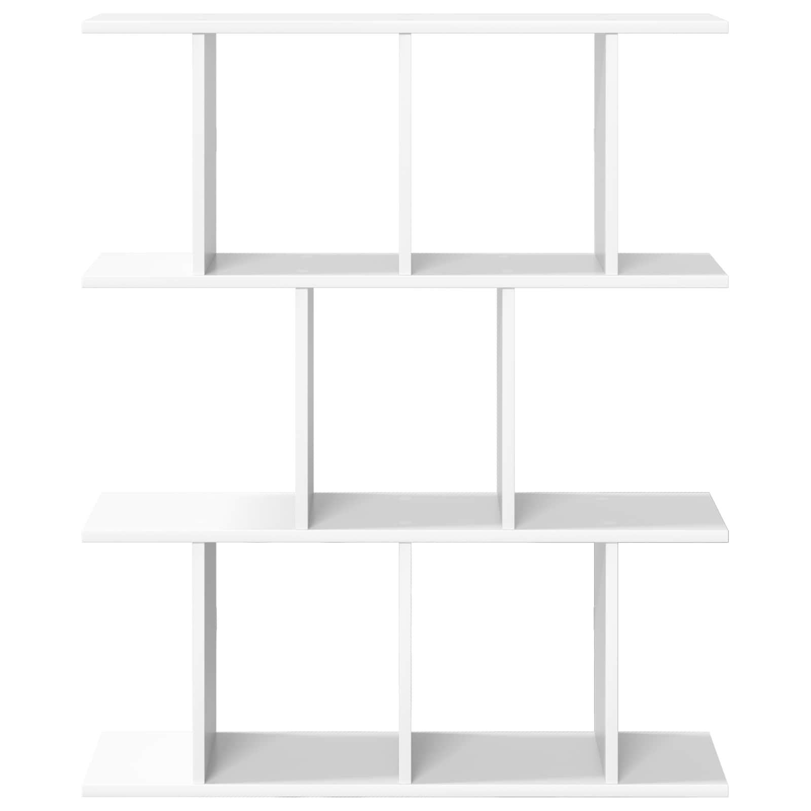 vidaXL Półka ścienna Biały 80 x 20 x 96 cm Drewno inżynieryjne