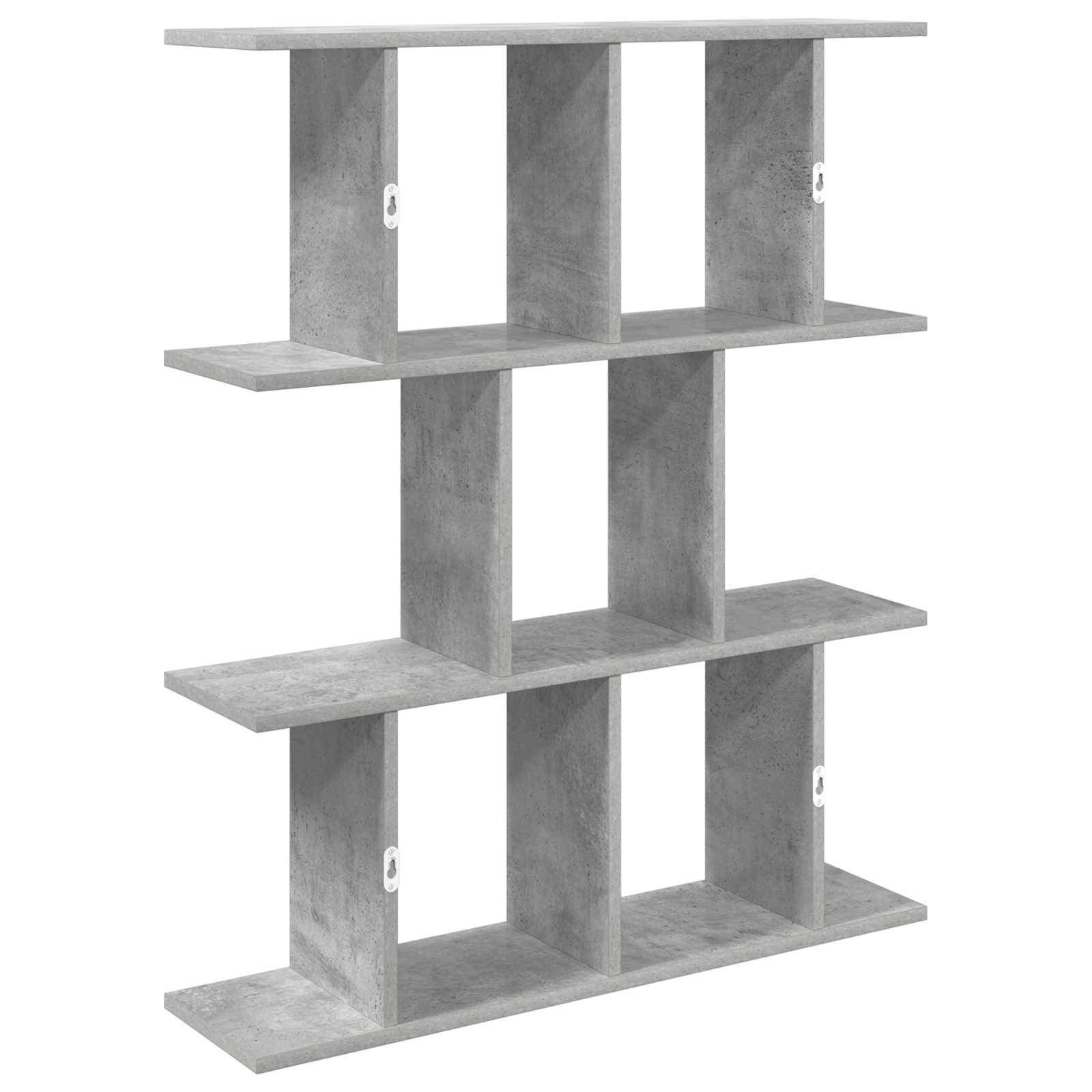 vidaXL Półka ścienna Betonowy szary 80 x 20 x 96 cm