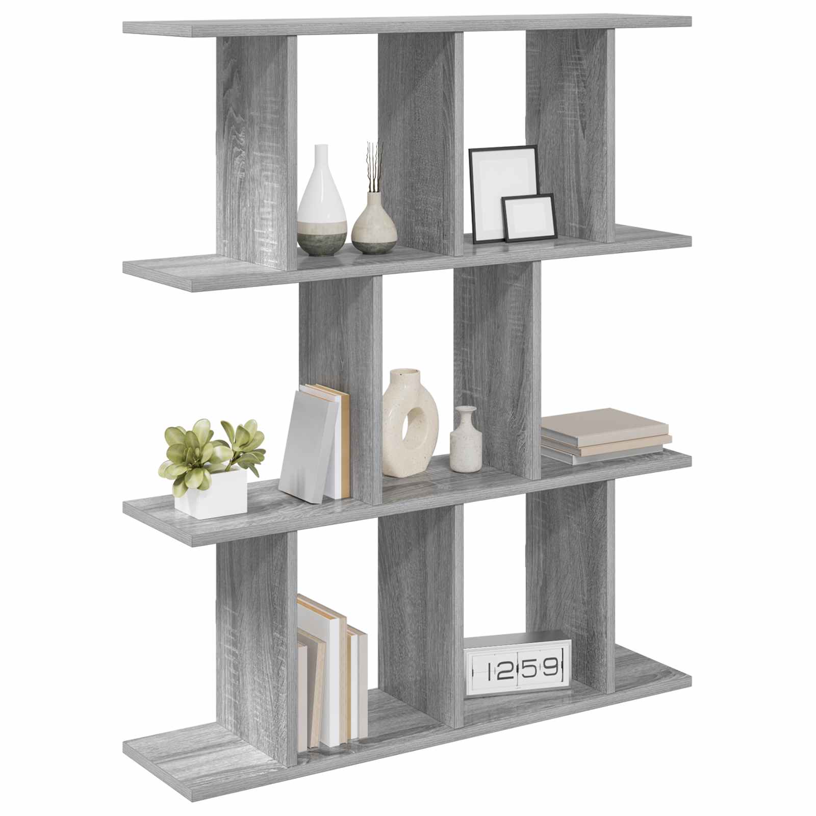 vidaXL Półka ścienna Szary Sonoma 80 x 20 x 96 cm Drewno inżynieryjne