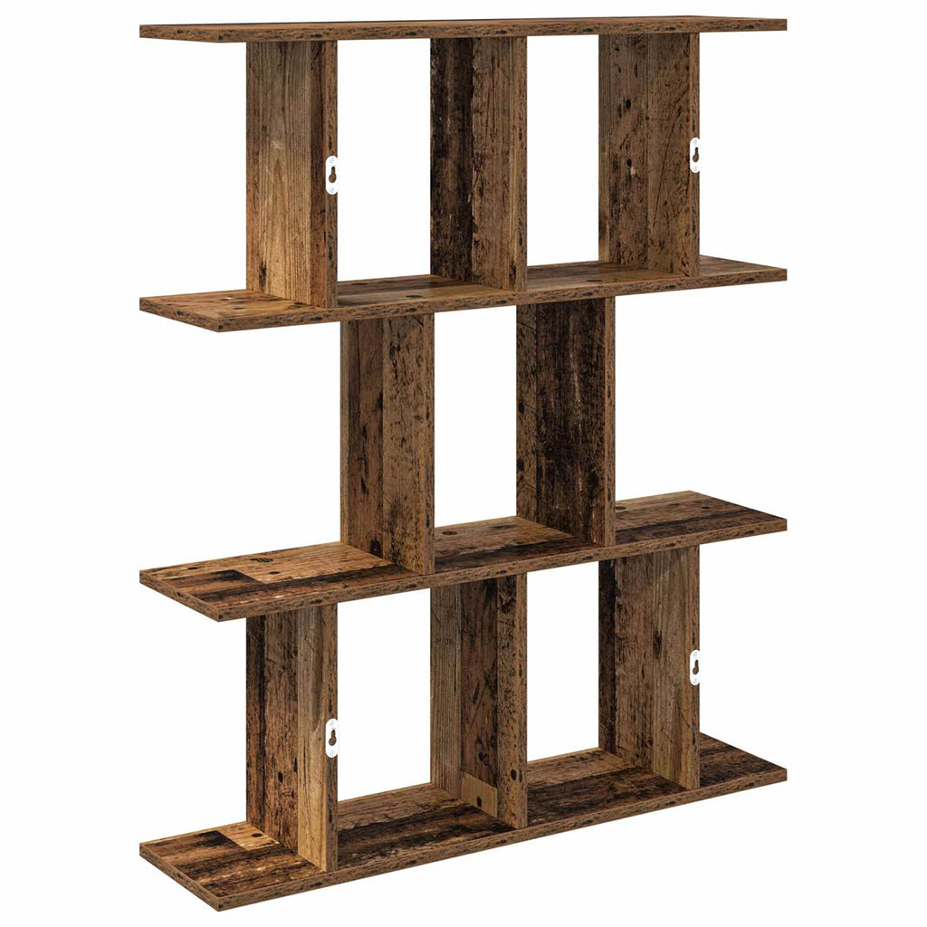 vidaXL Półka ścienna Stare drewno 80 x 20 x 96 cm Drewno inżynieryjne