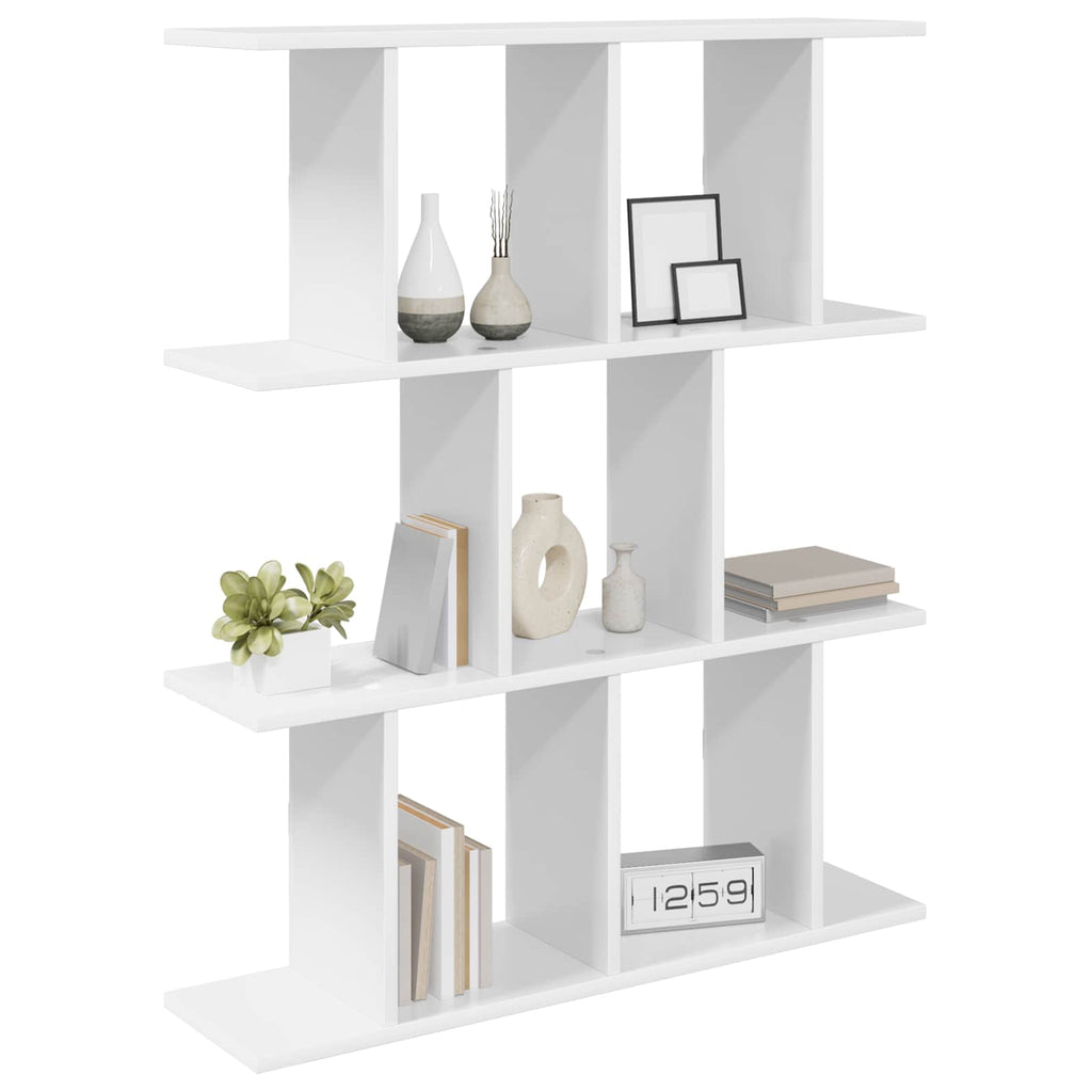 vidaXL Półka ścienna Biały 102 x 20 x 96 cm Drewno inżynieryjne