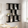 vidaXL Półka ścienna Czarny dąb 102 x 20 x 96 cm Drewno inżynieryjne