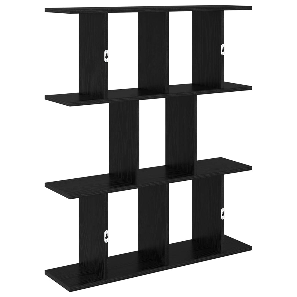 vidaXL Półka ścienna Czarny dąb 102 x 20 x 96 cm Drewno inżynieryjne