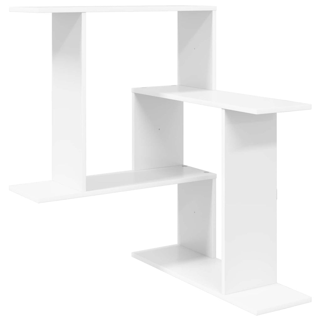 vidaXL Półka ścienna Biały 67 x 67 x 87 cm Drewno inżynieryjne