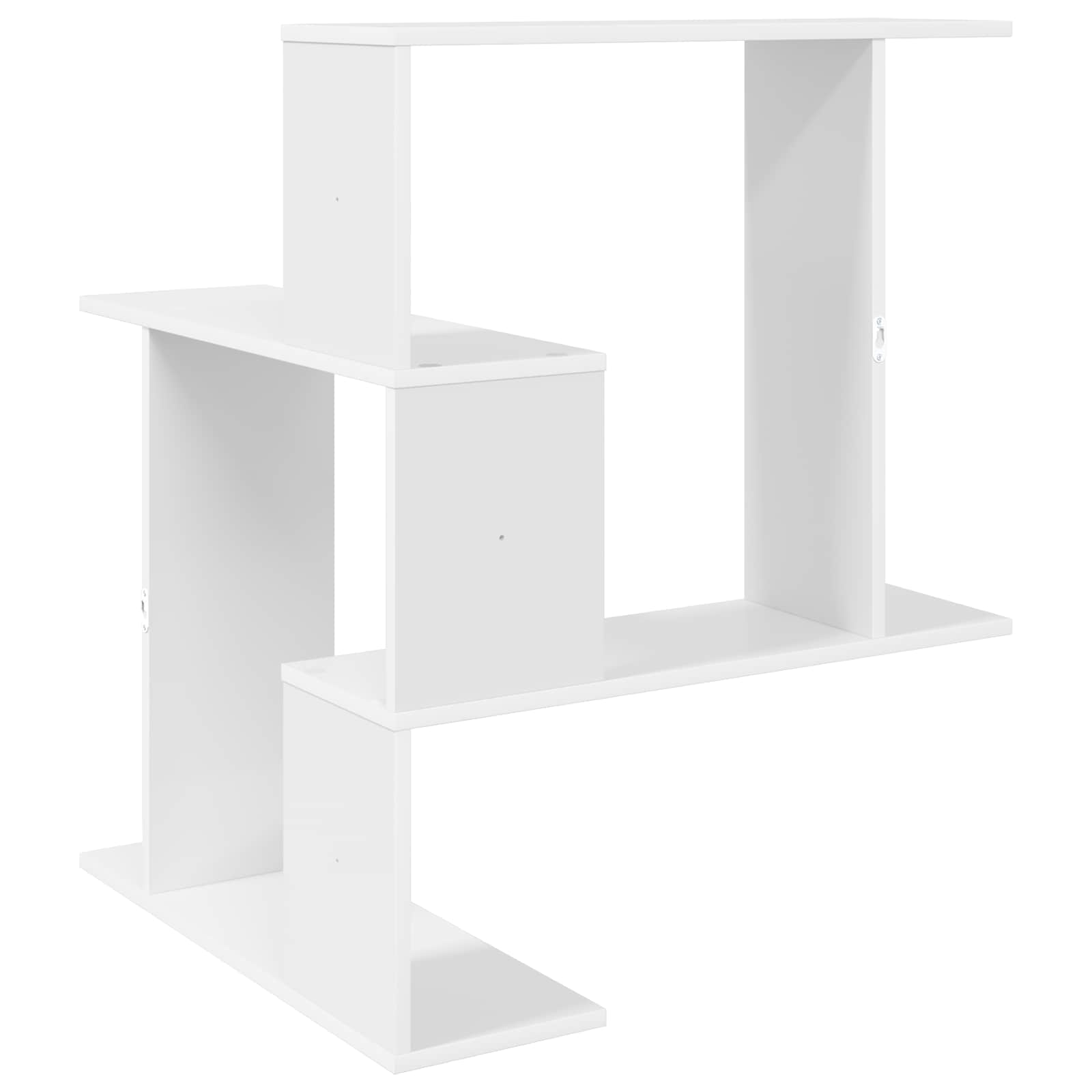 vidaXL Półka ścienna Biały 67 x 67 x 87 cm Drewno inżynieryjne
