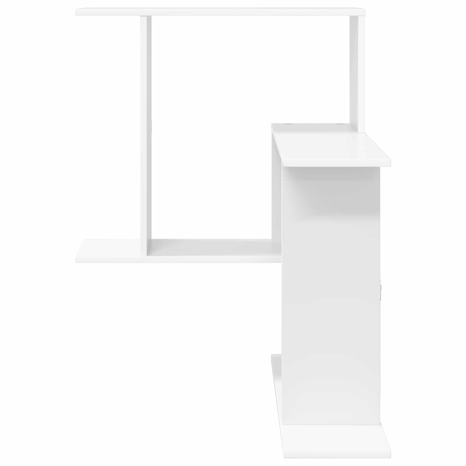 vidaXL Półka ścienna Biały 67 x 67 x 87 cm Drewno inżynieryjne