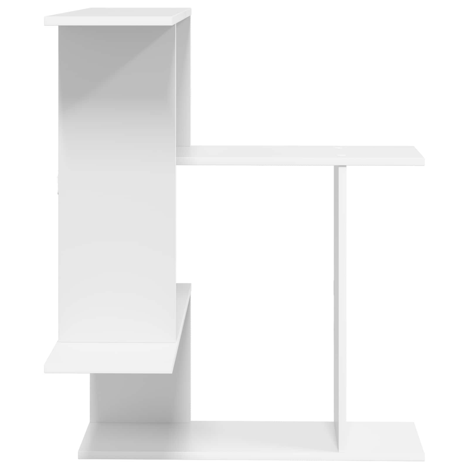 vidaXL Półka ścienna Biały 67 x 67 x 87 cm Drewno inżynieryjne