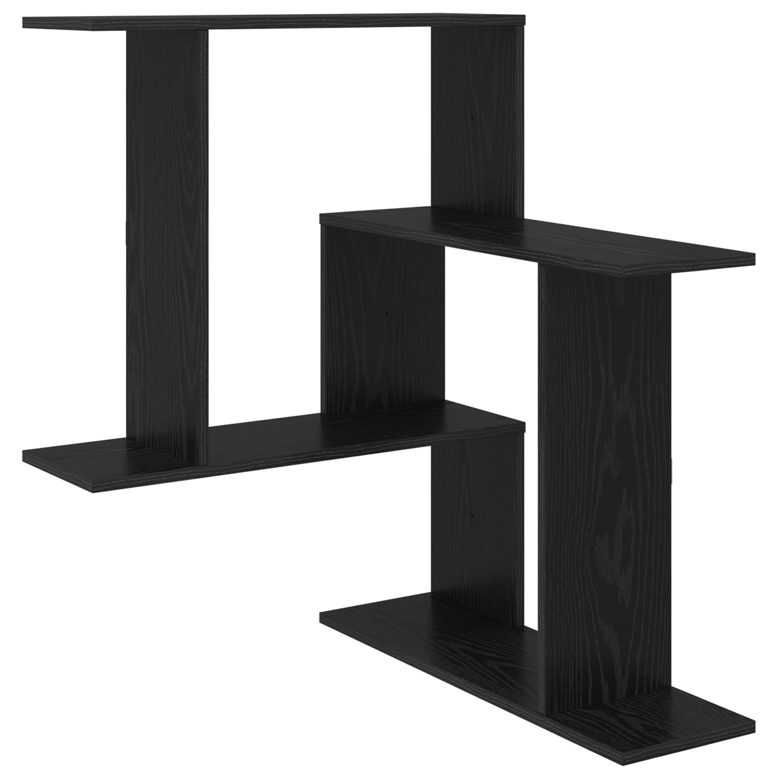 vidaXL Półka ścienna Czarny dąb 67 x 67 x 87 cm Drewno inżynieryjne