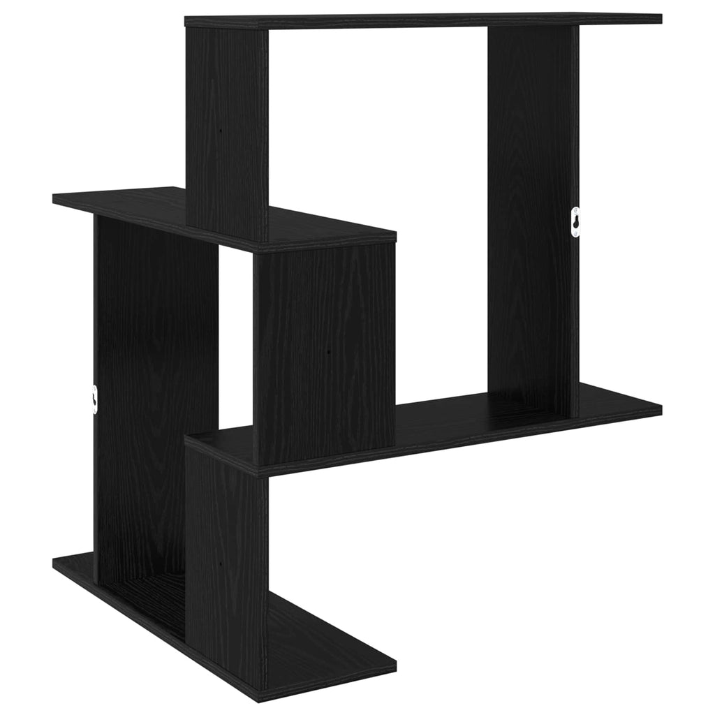 vidaXL Półka ścienna Czarny dąb 67 x 67 x 87 cm Drewno inżynieryjne