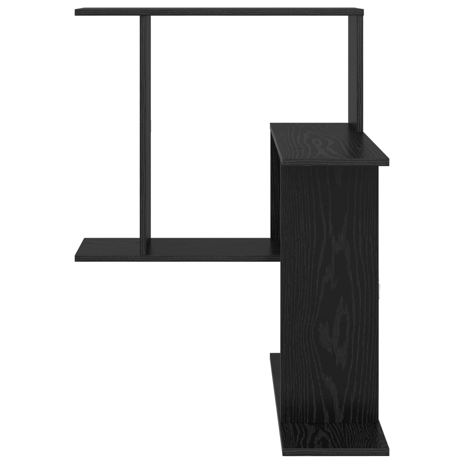 vidaXL Półka ścienna Czarny dąb 67 x 67 x 87 cm Drewno inżynieryjne