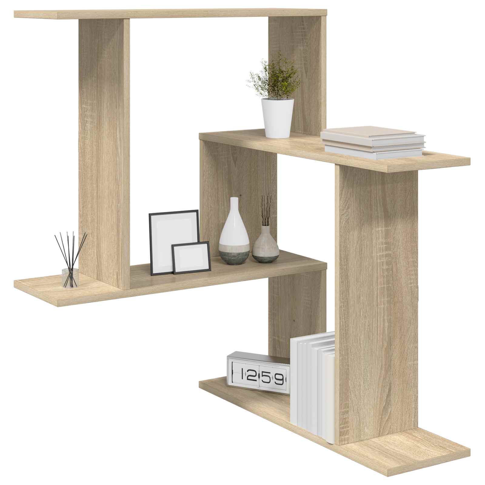vidaXL Półka ścienna dąb Sonoma 67 x 67 x 87 cm Drewno inżynieryjne